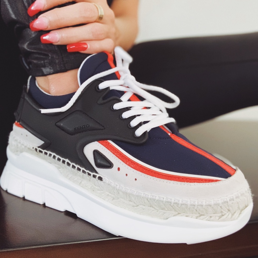 Kenzo Paris K- Lastic Espadrille Sneakers
